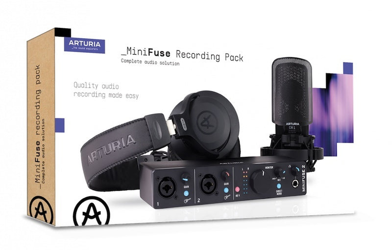 Arturia Minifuse 2 Recording Pack Black