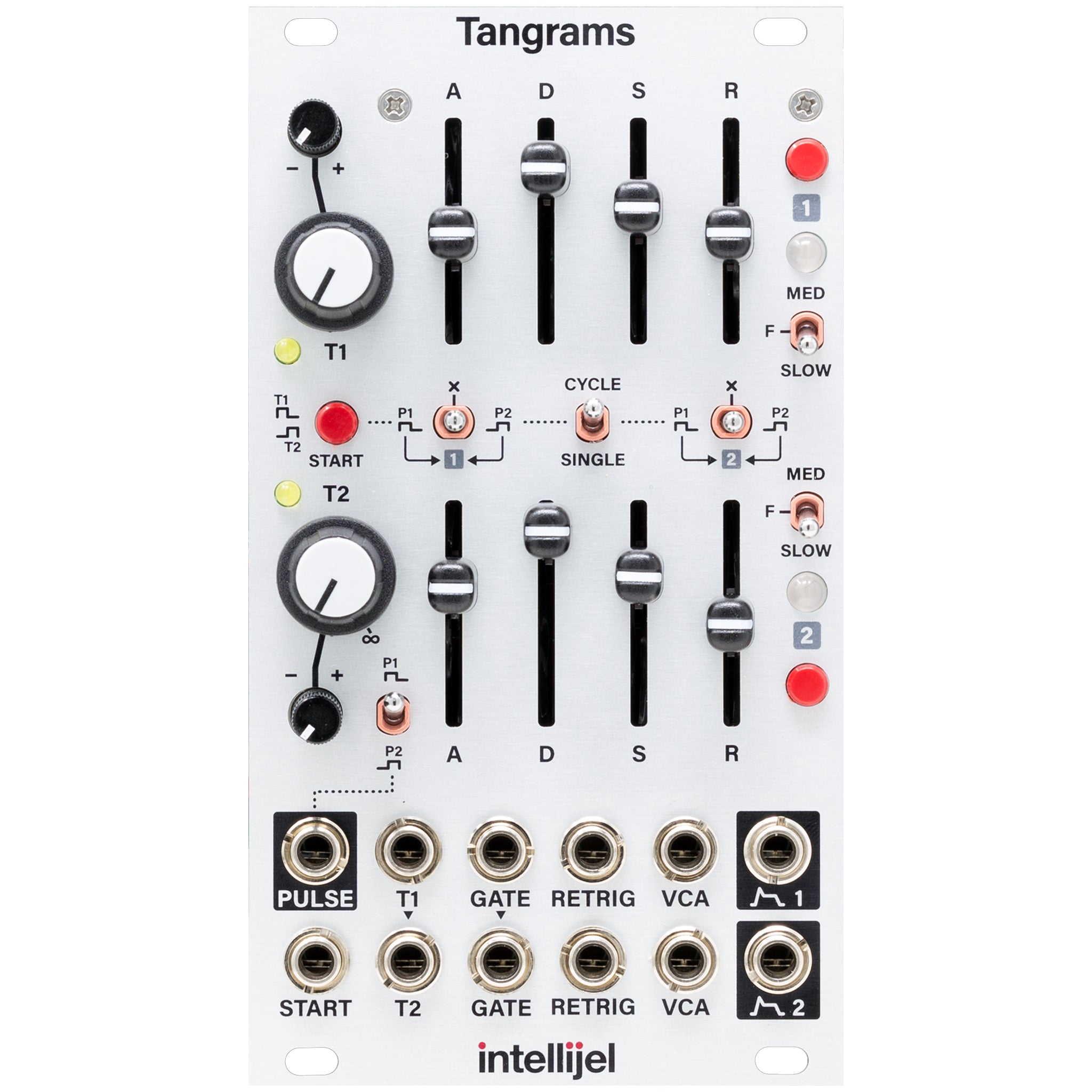 Intellijel Tangrams 3U Dual Analog ADSR Envelope