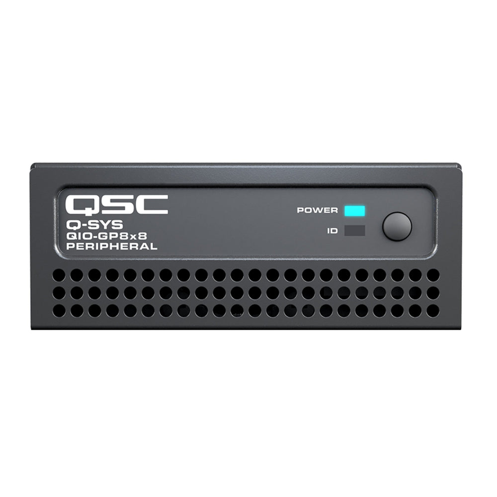 Périphérique QIO QSC Q-SYS QIO-GP8X8 avec 8 entrées logiques