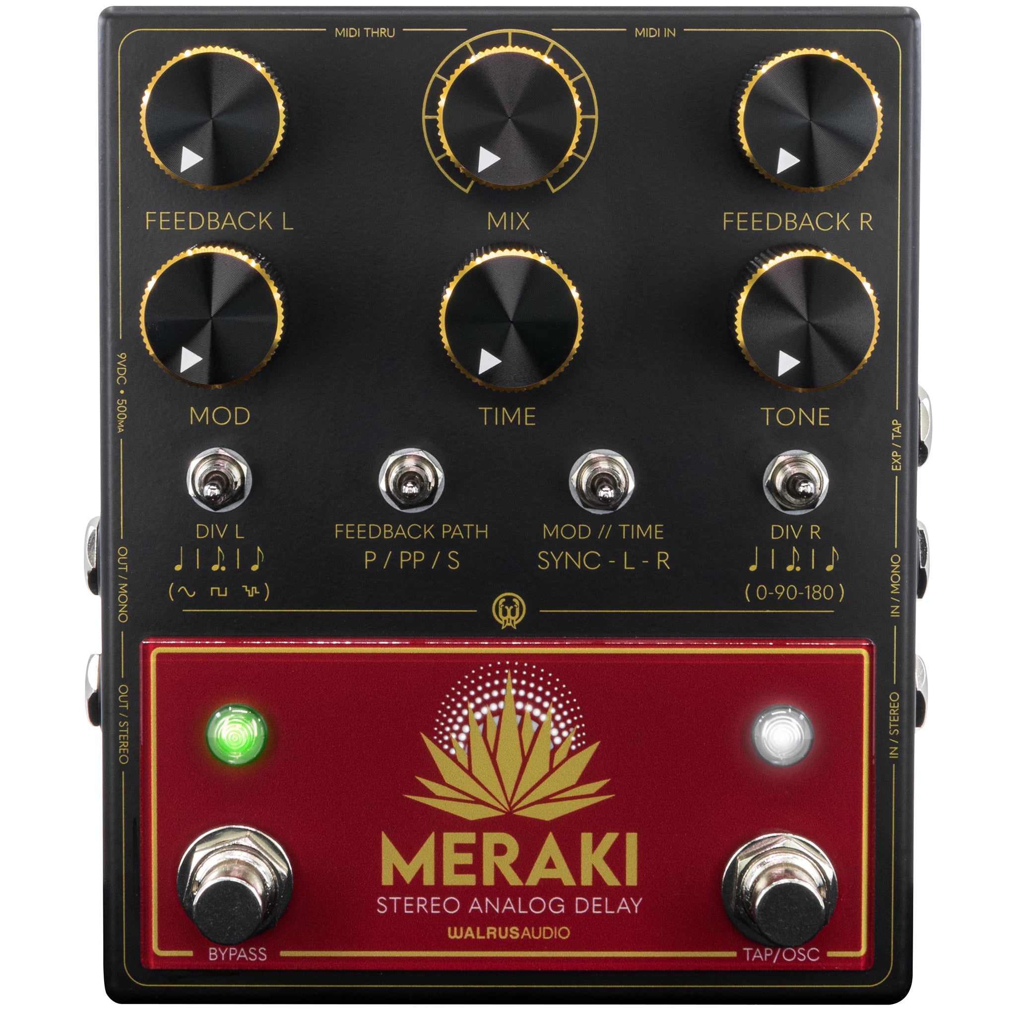 analog pedal Walrus Audio Meraki Analog Stereo Delay Pedal