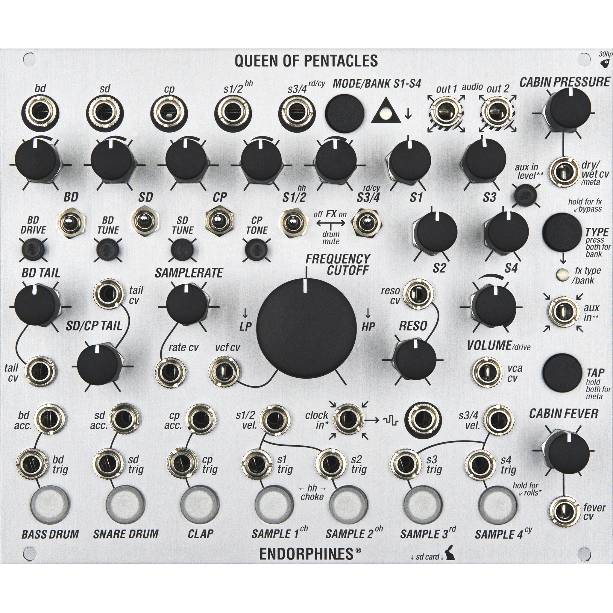 Endorphin-es Queen of Pentacles Silver