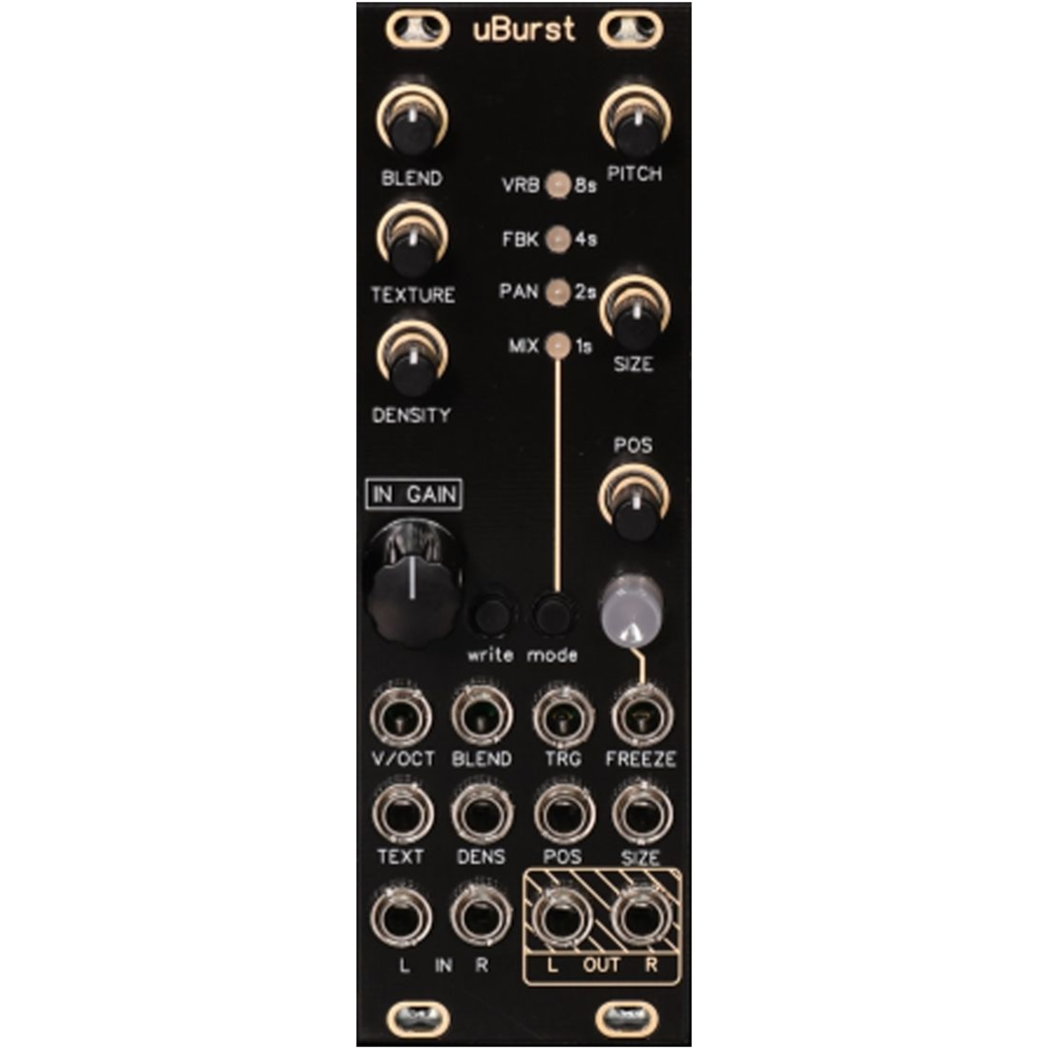 AFTER LATER AUDIO UBURST BLACK/GOLD