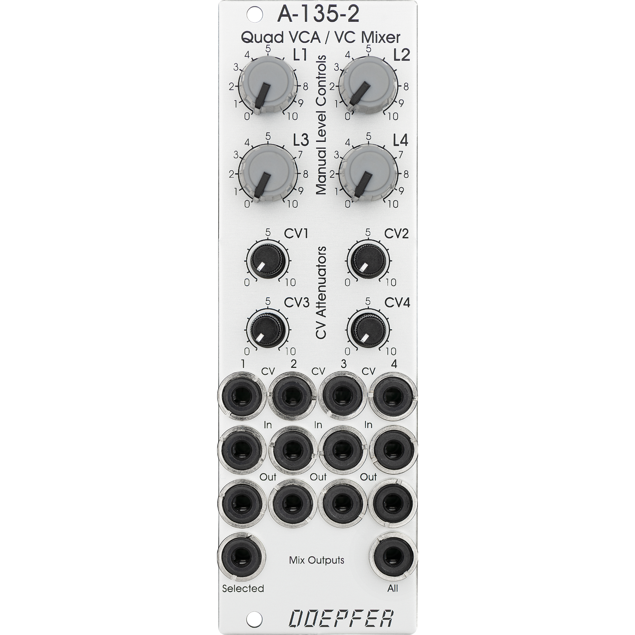 Doepfer A-135-2 Quad VCA/VC Mixer