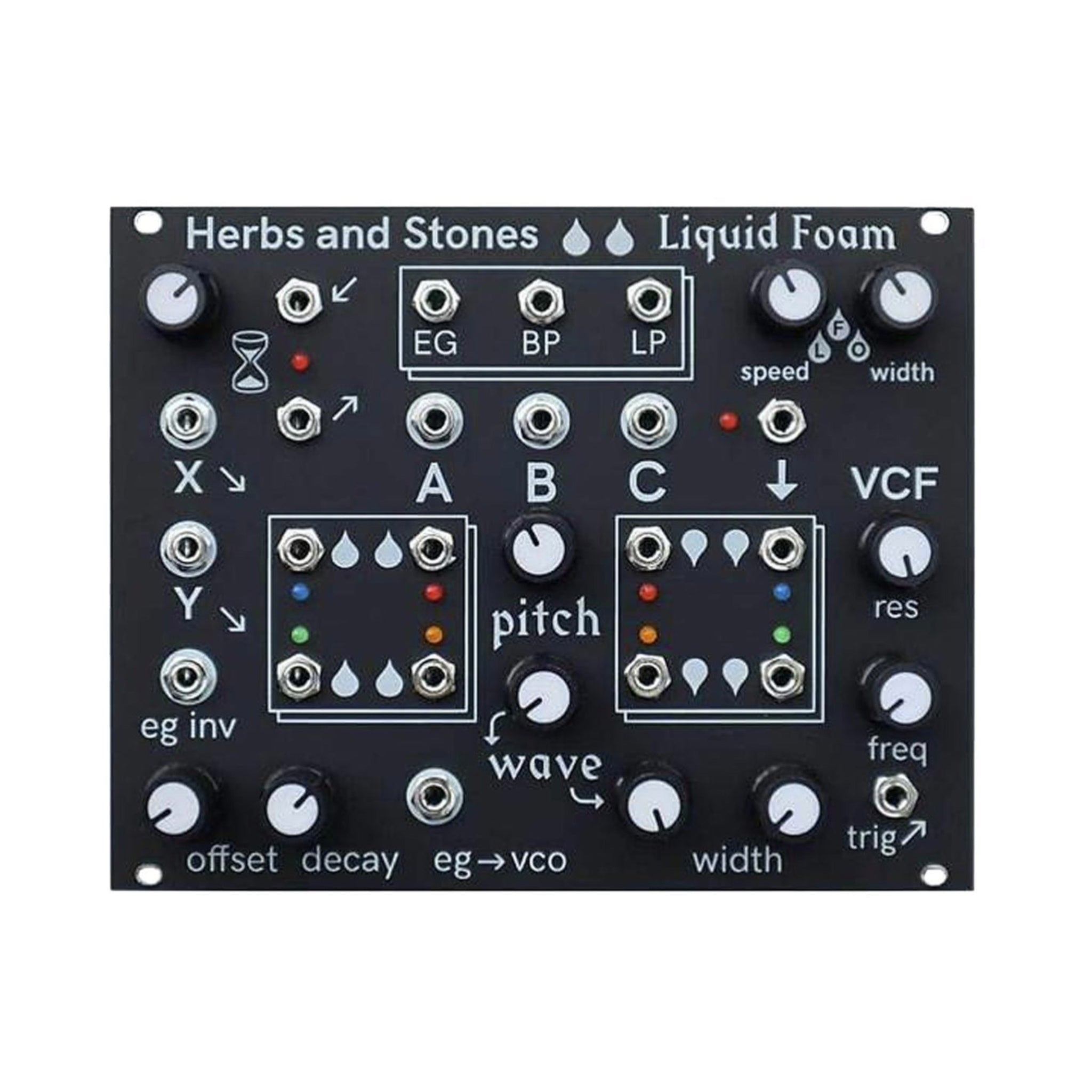 HERBS AND STONES LIQUID FOAM EURORACK MODULE