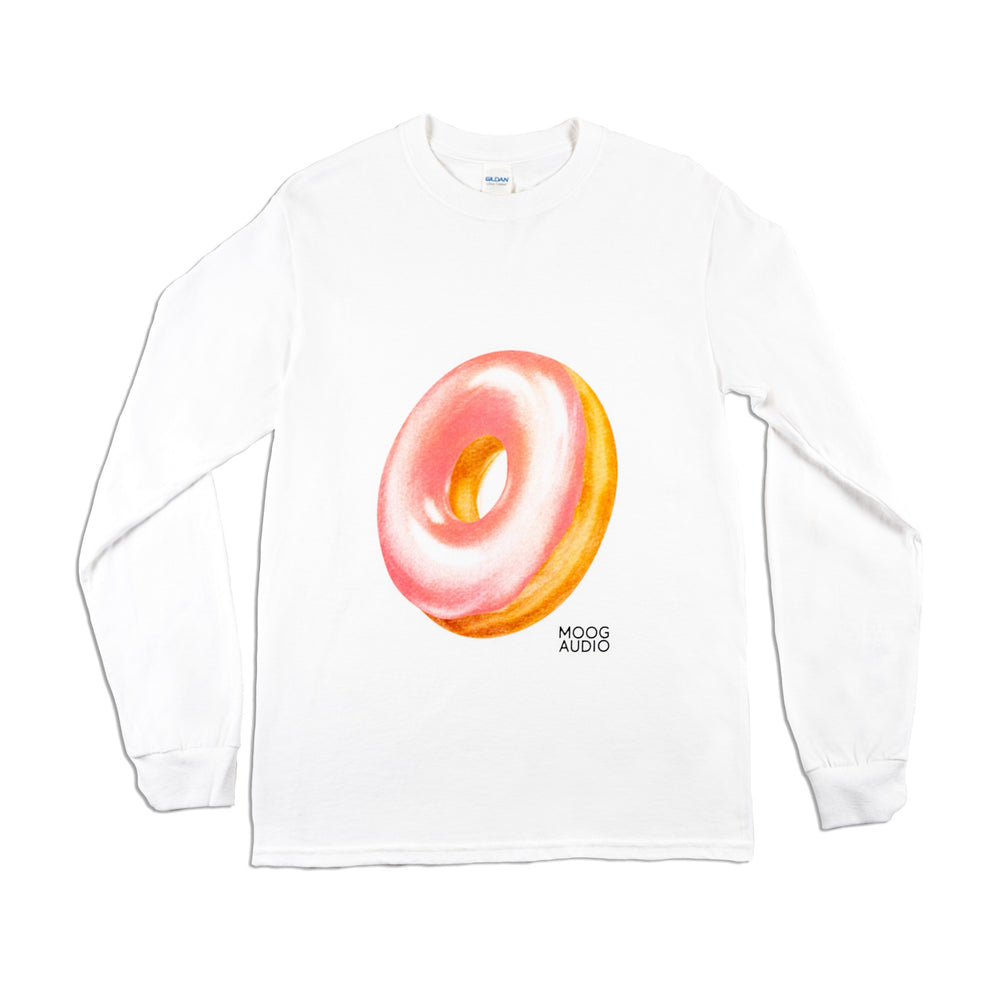 MOOG AUDIO WHITE LONG SLEEVE DONUT LARGE