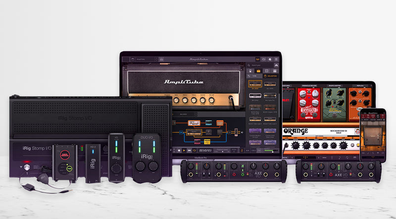 Buy any IK digital interface and get up to $300 in FREE AmpliTube gear