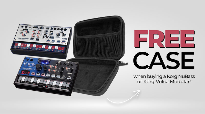 Receive a FREE Analog Case when buying selected Korg Volcas!