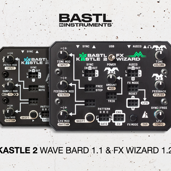 Bastl Kastle 2 Firmware Updates: Wave Bard & FX Wizard Get Even Be