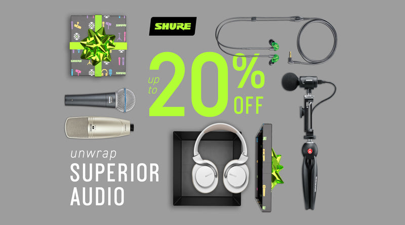 Shure Cyber Sale: Save Up To 20% On Pro Audio & Microphones