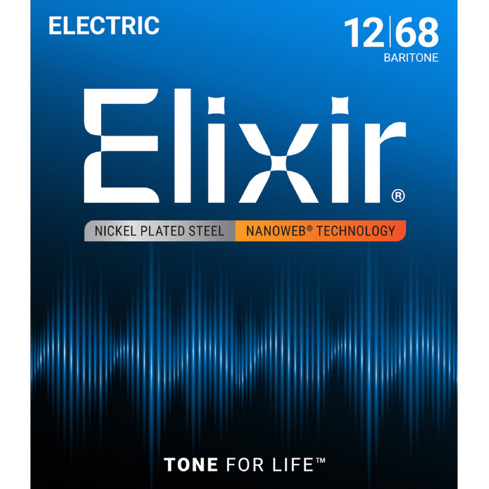 Elixir Elec Nickel NANOWEB Baritone 012-068