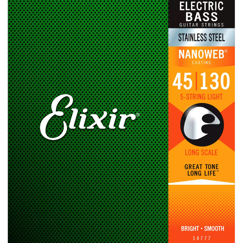 Elixir E-Bass Stnless NANOWEB 5-Str L/M L-Scale 045-130