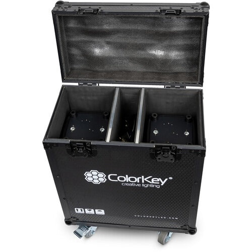 ColorKey Flight Case for 2x Creator Spot 250 Moving Head