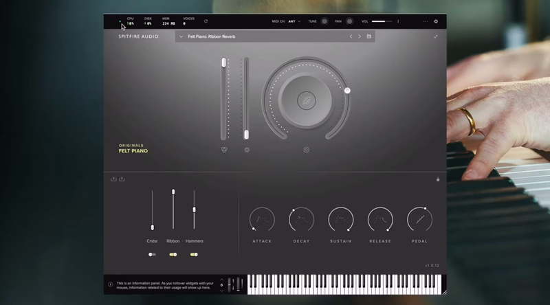 Spitfire Audio Originals Felt Piano
