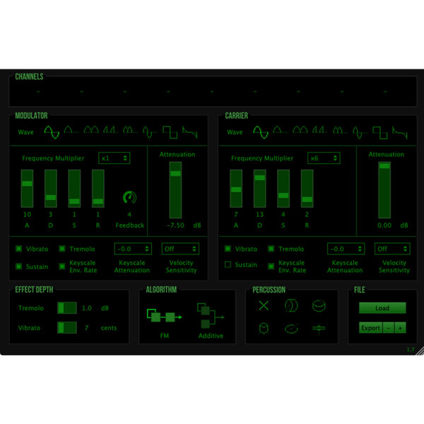 discoDSP OPL Synthesizer - Yamaha OPL2 Based FM Synthesizer