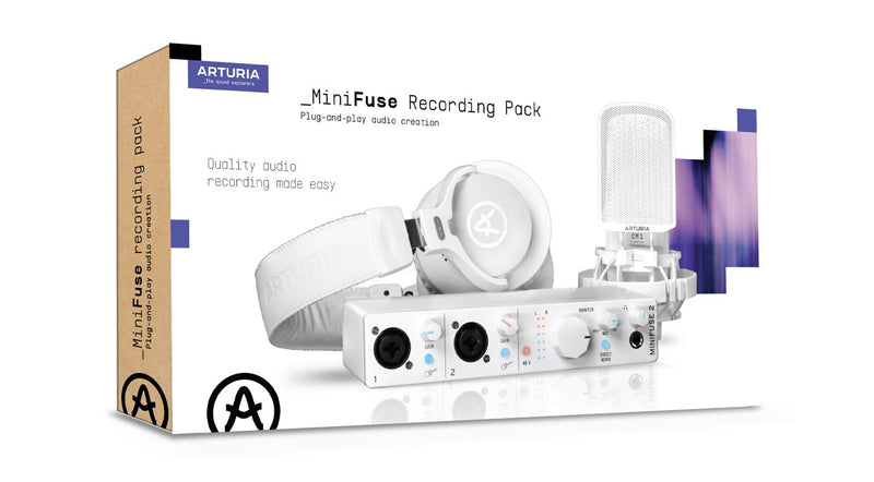 Arturia Minifuse 2 Recording Pack White