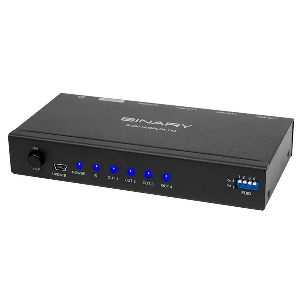 Binary B-230-HDSPLTR-1x4 4K Ultra HD HDMI Splitter
