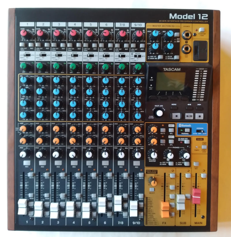 Tascam Model 12 Mixer/ Interface / Recorder / Controller