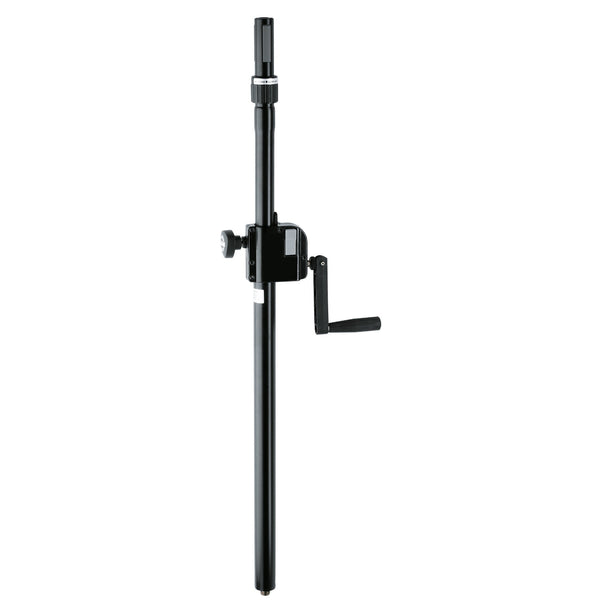 K&M 21340-Black Distance Rod with Hand Crank w/Ring Lock