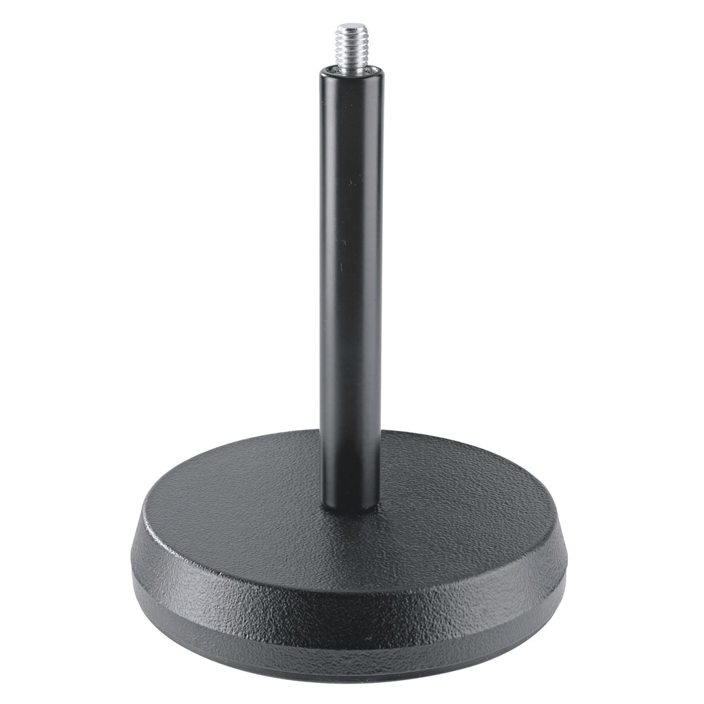 K&M 232-BLACK TABLE MIC STAND ROUND WEIGHT BASE