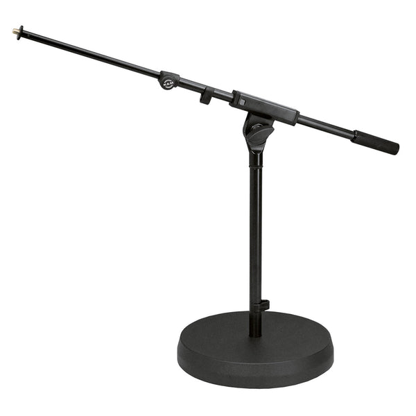 K&M 25960-BLACK ROUND BASE LOW LEVEL MIC STAND