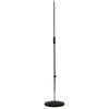 K&M 260-Chrome Straight Round Base Mic Stand