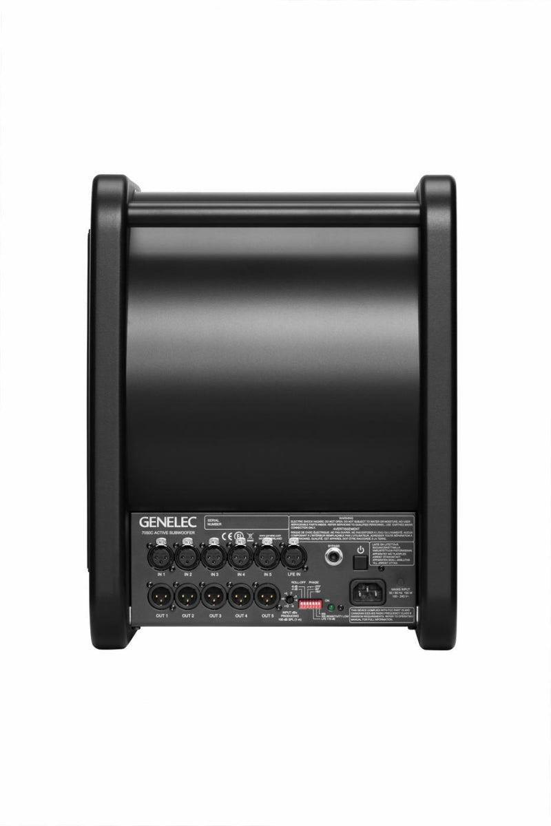 Caisson de basses actif Genelec 7050CPM 70 W, haut-parleur 8 pouces, noir