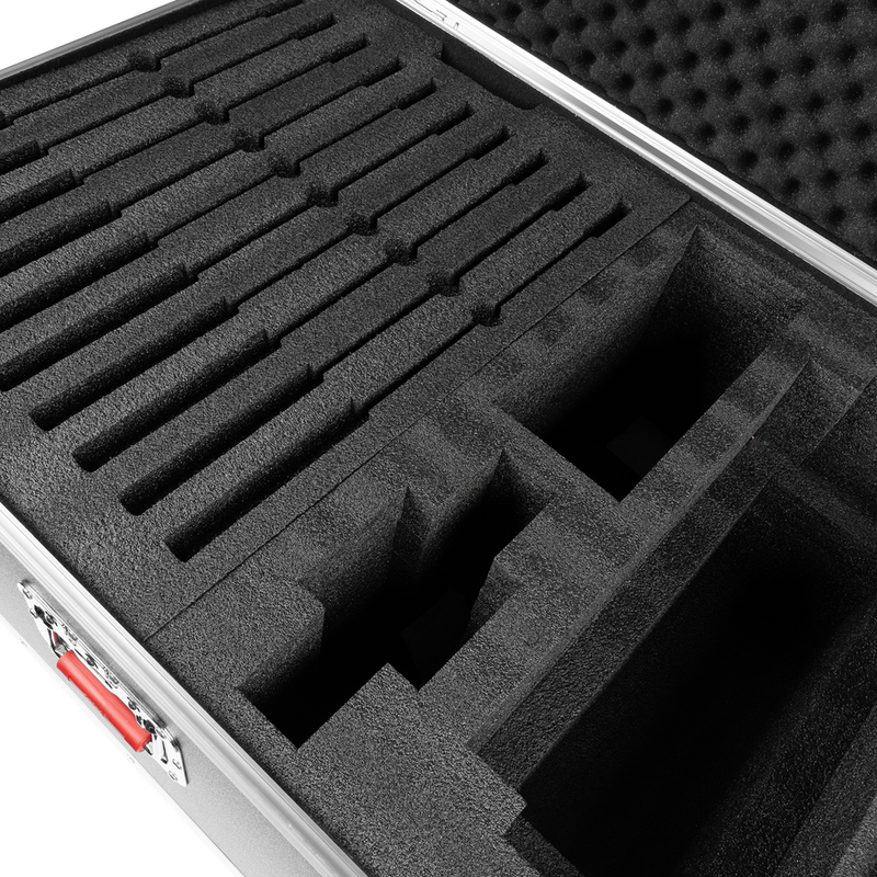 Gator GTOUR-MFLEX10 Case For 10 Shure Microflex