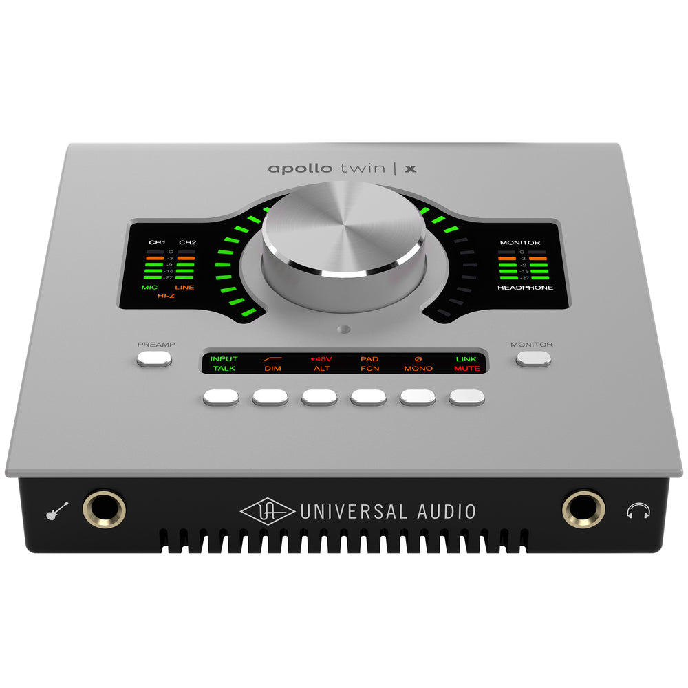 Universal Audio Apollo Twin X DUO Gen 2 desktop Thunderbolt audio interface with two Unison preamps