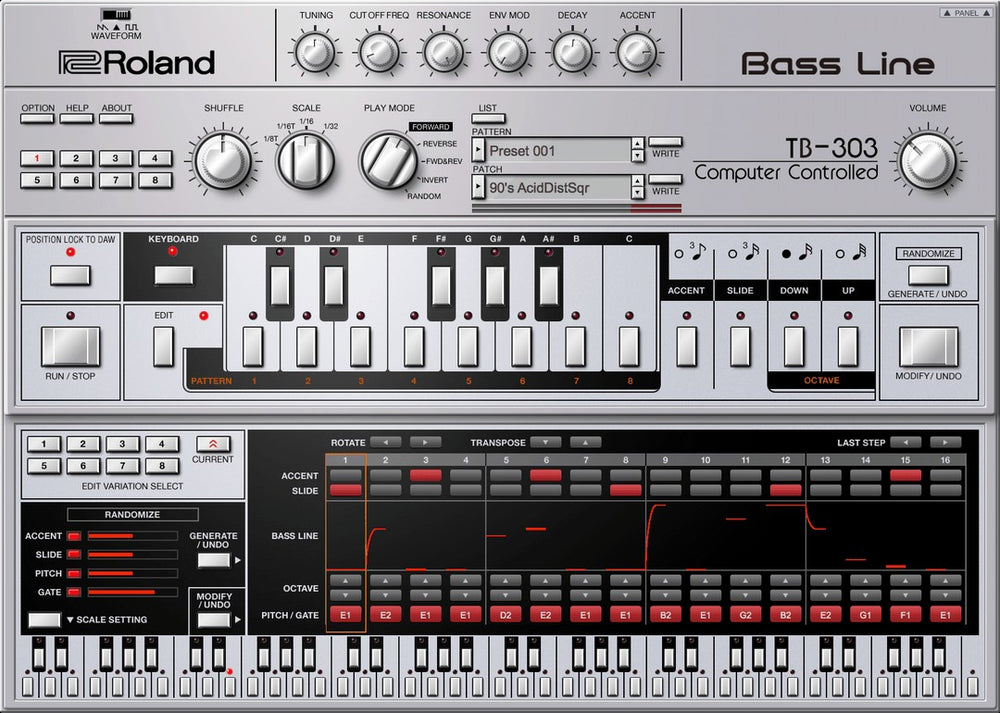 Clé Roland TB-303