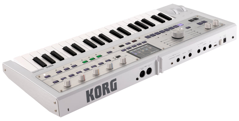 Korg microKORG 2 Synthesizer Limited Edition Metallic White