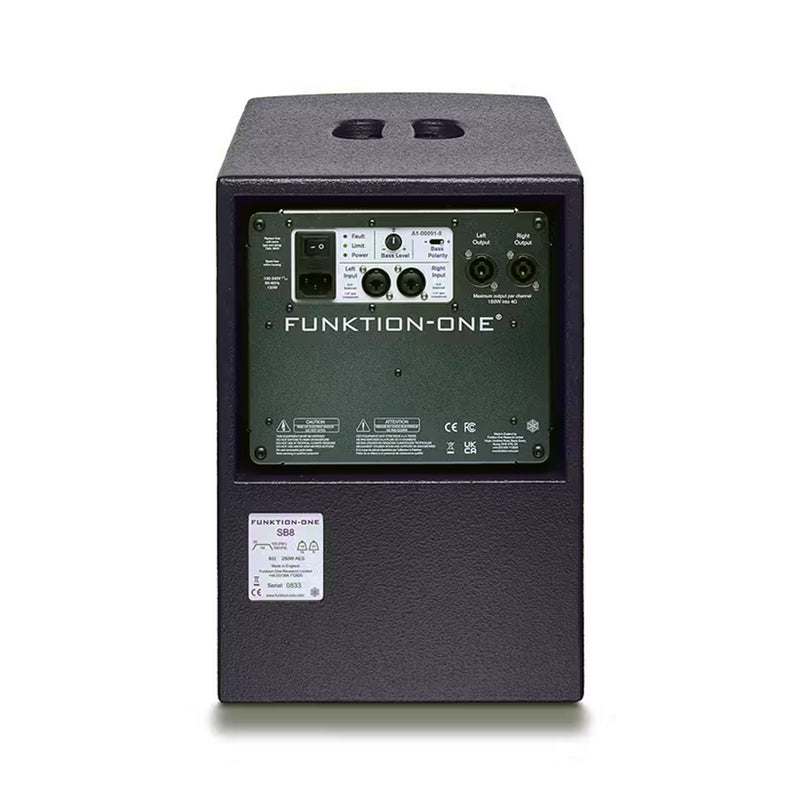 Funktion-One SB8 Amplified Compact Bass Speaker 8"
