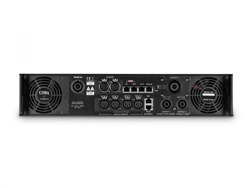 Coda LINUS14 4 Channel DSP Amplifier Loudspeaker Management