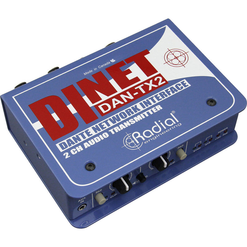 Radial DiNet DAN-TX2 Dante Network Transmitter