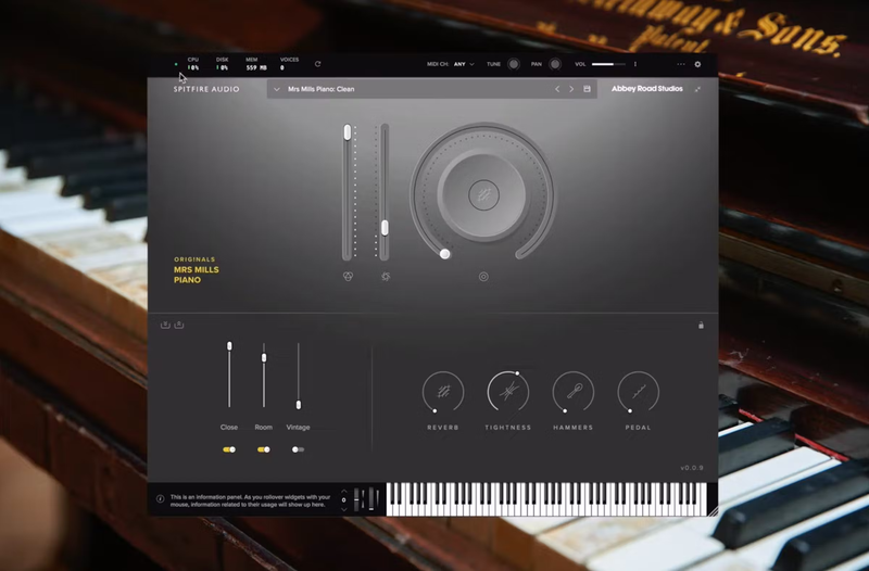 Spitfire Audio Originals Mrs Mills Piano