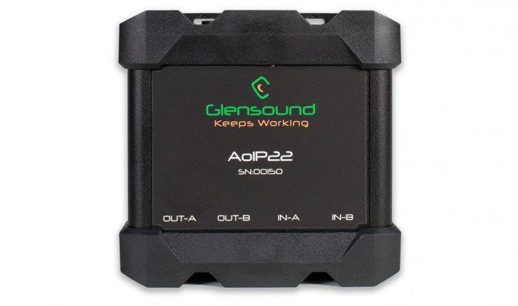 Glensound AoIP-22 MkII Bi-Directional Audio Interface