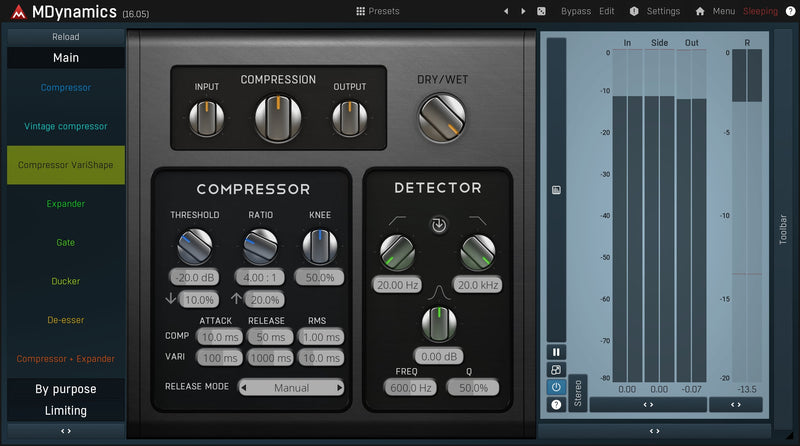 Melda MDynamics - Compressors, Expanders, Gates