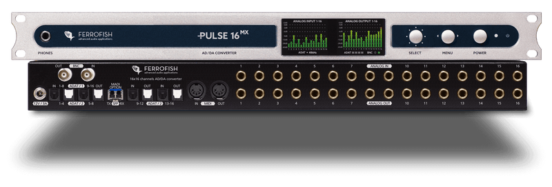 Ferrofish Pulse 16 MX 16 I/O With AD/DA/ADAT/MADI Converter