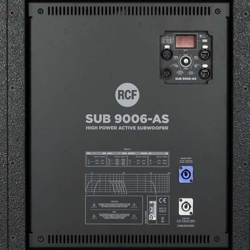 RCF RCF-SUB 9006-AS Dual 18 Inch Subwoofer For Large Venues