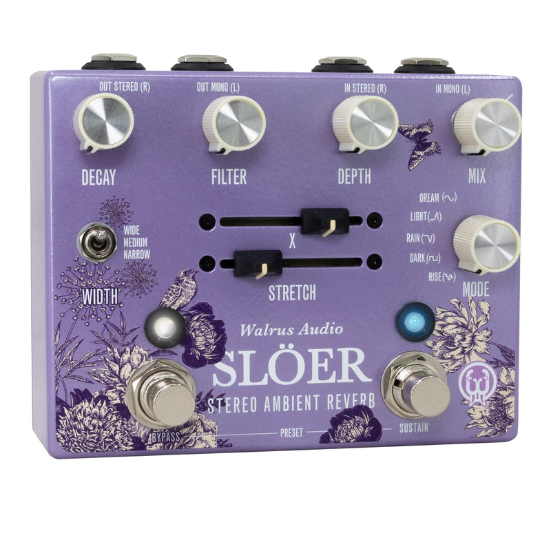 Walrus Audio Sloer Stereo Ambient Reverb Floral Series 2024