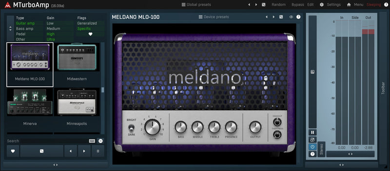 Melda MTurboAmp - Guitar Amp Simulator