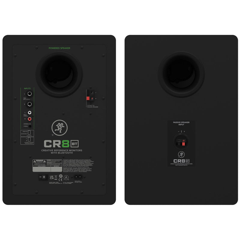 Mackie CR8BT- Pair 8in Powered Studio Monitors Bluetooth