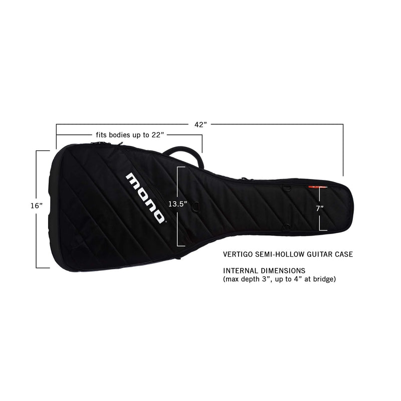 Boîtier semi-creux Mono M80-VHB-BLK Vertigo noir