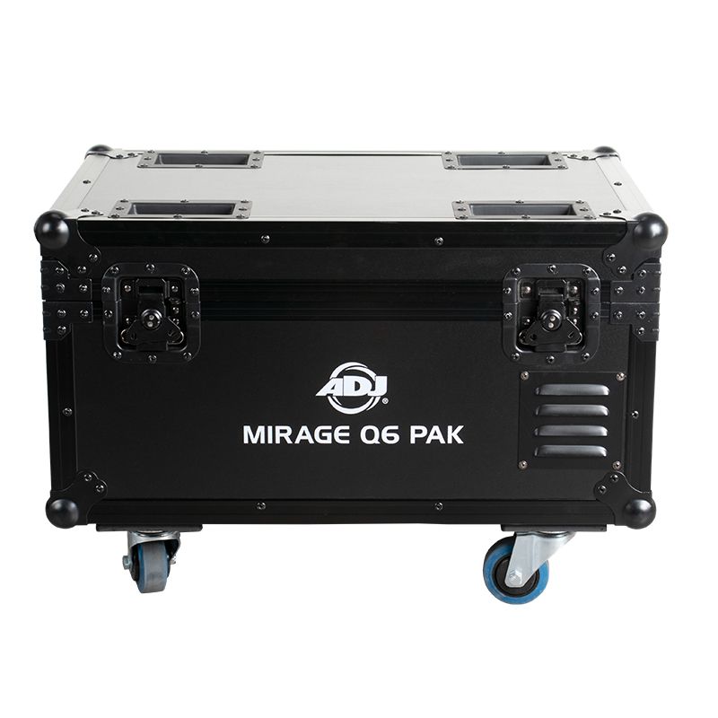 American DJ MIRAGE-Q6-PAK-BLACK Fixtures With Flight Case