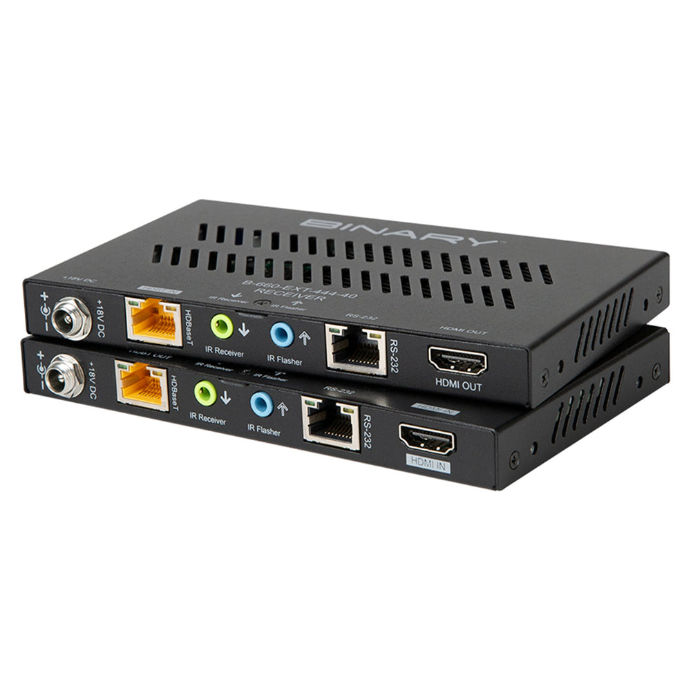 Extension HDBaseT 4K HDR avec IR Binary B-660-EXT-444-40
