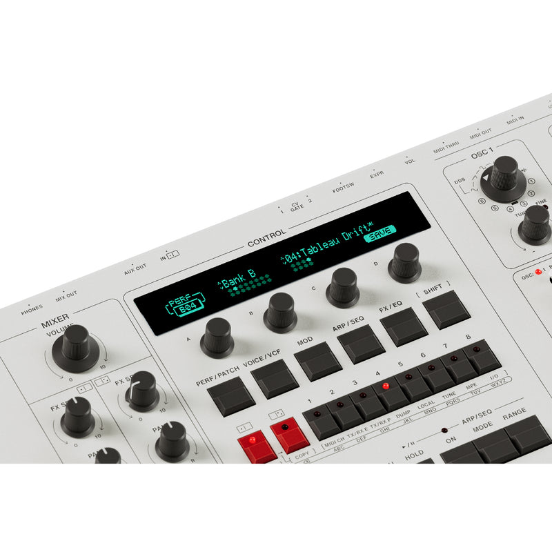 UDO DMNO - 8 Voice Polyphonic Binaural Analog-hybrid Synth - White