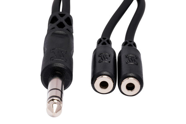 Hosa Y Cable 1/4 in TRS to Dual 3.5 mm TRSF