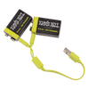 Ernie Ball USB-C Rechargeable 9v Battery by Paleblue 2-pack