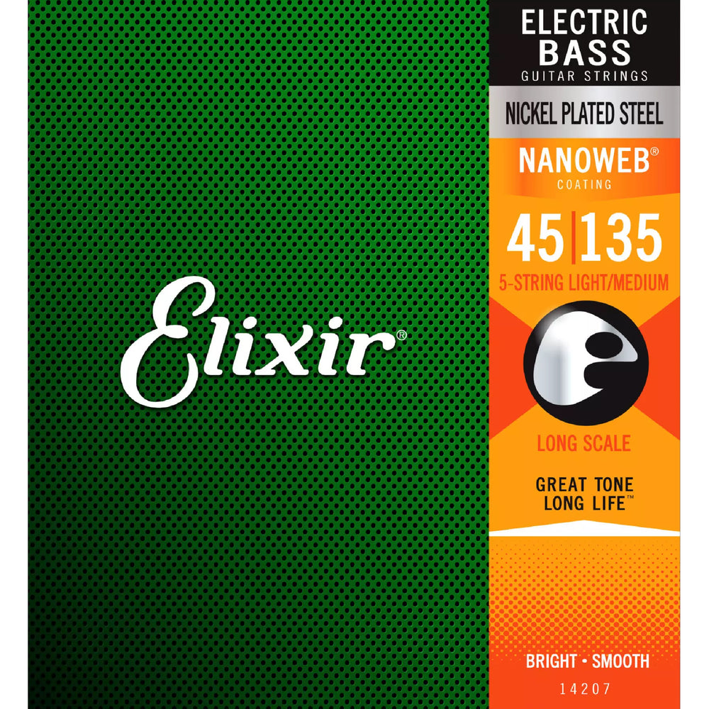 Elixir E-Bass Nickel NANOWEB 5-Str L/M Me/L-Scl 045-135