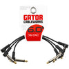 Gator GCWC-FPC6-3PK Flat Patch Cable Right Angle 3Pk 6In