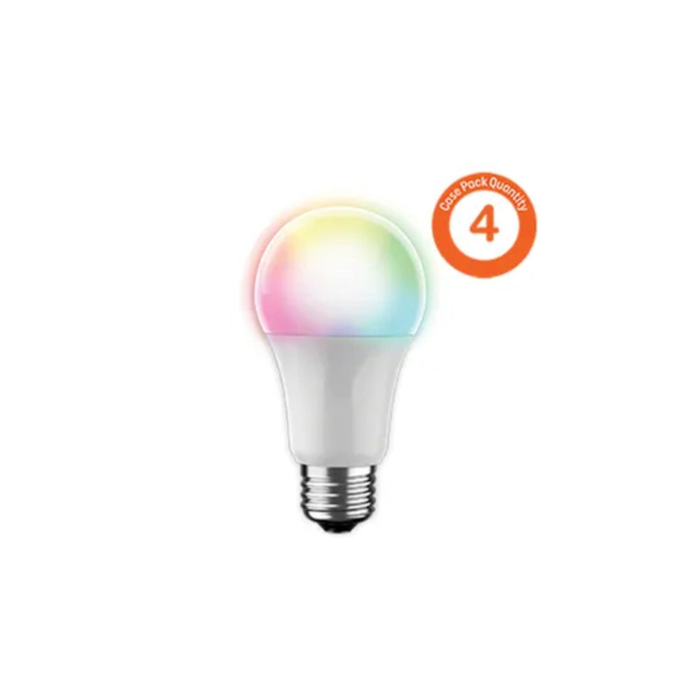 Ampoule intelligente d'intérieur Savant A19 60 W, couleur (lot de 4)